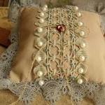 Wedding Ring Bearer Pillow Unique Antique..